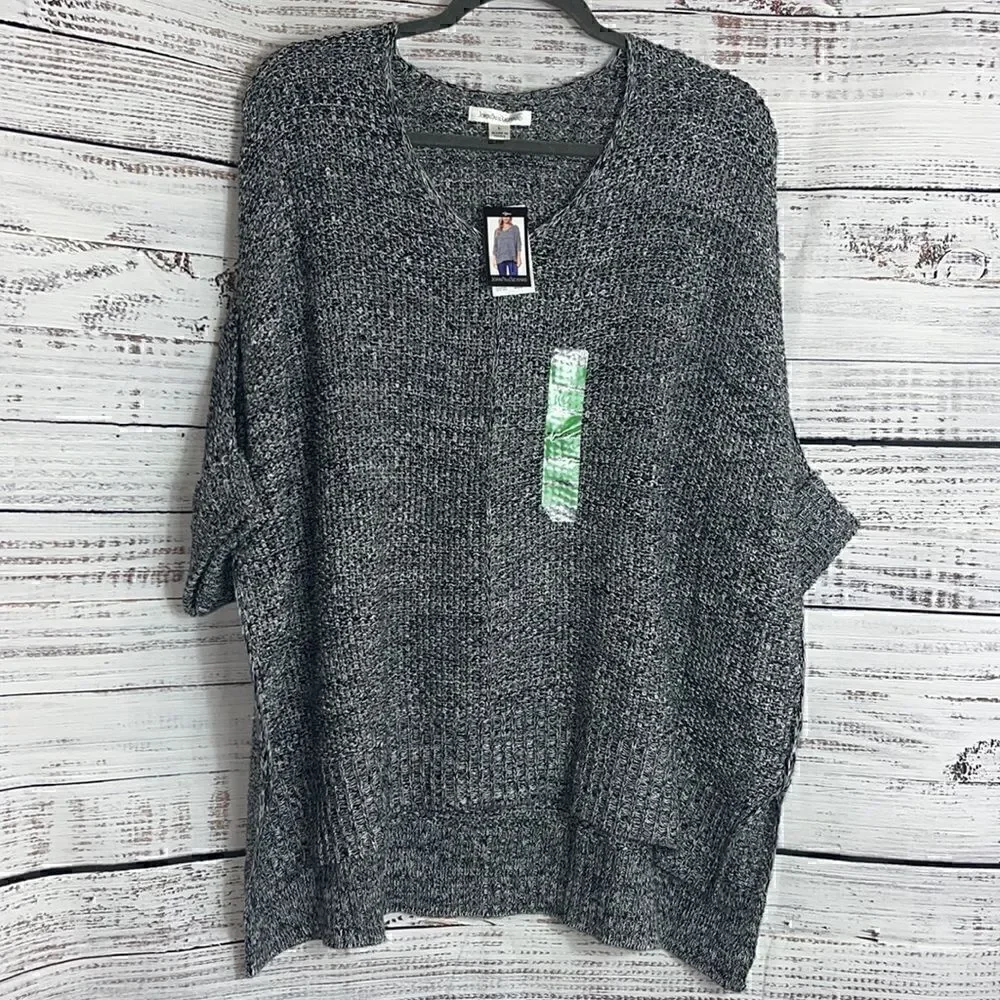 John paul Richard knit dolman 3/4 sleeve sweater‎